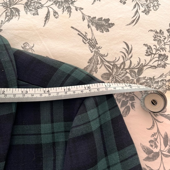 Club Monaco Vintage Y2K Blackwatch Plaid Double-breasted coat - Picture 4 of 5